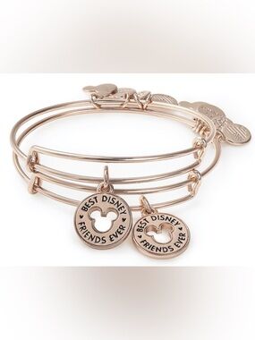 Disney Parks Alex and Ani Best Friends Bracelet Rose Gold - Single